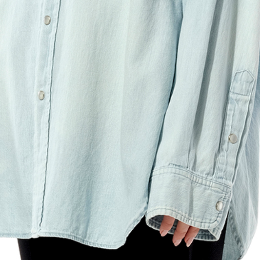 Denim Swing Shirt in Bleach