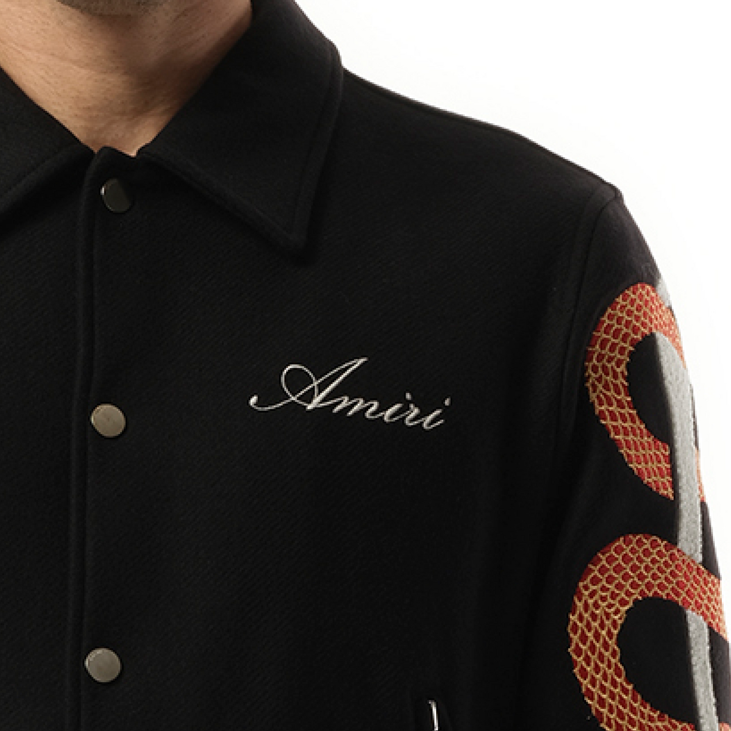 Amiri Snake Bones Jacket in Black