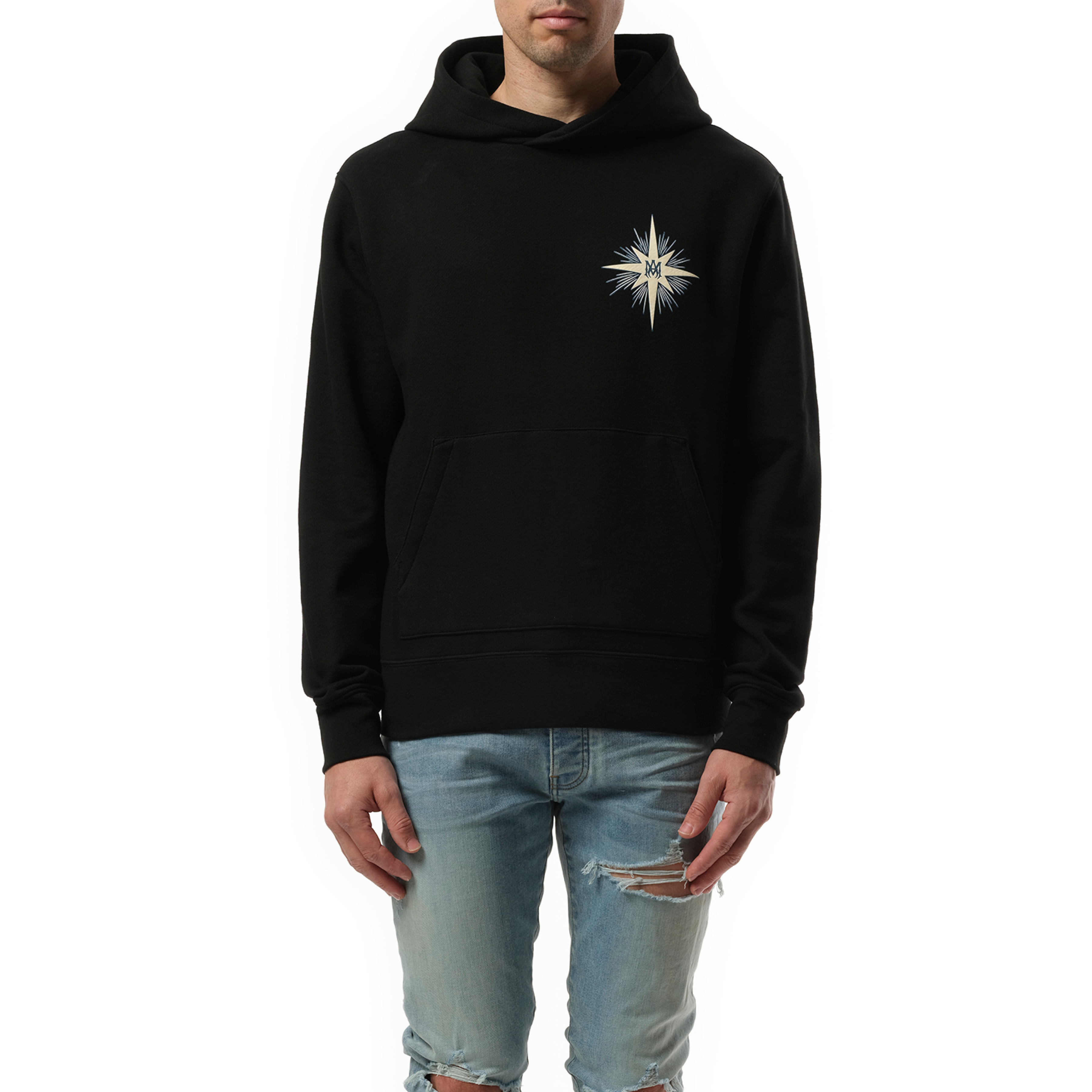 Amiri Starburst Hoodie in Black