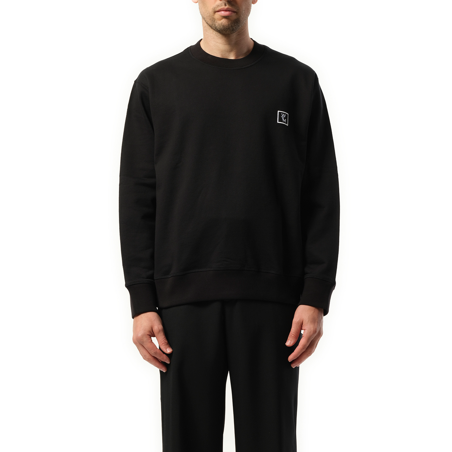 Logo Patch Sweatshirt in Black