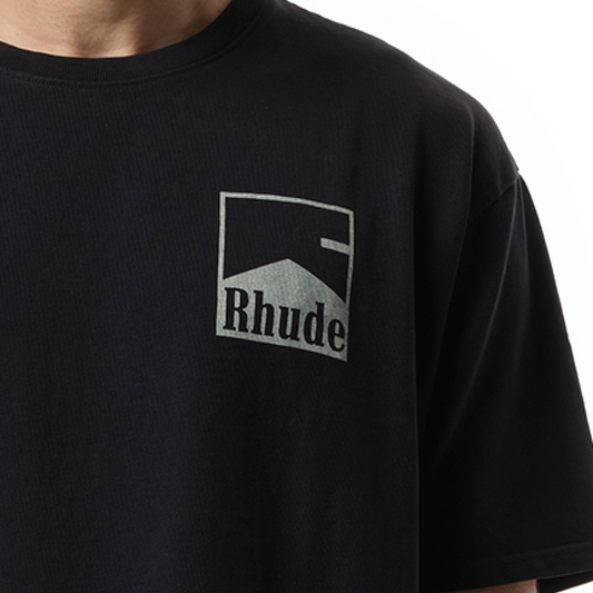 Rhude Chevron T-Shirt in Vintage Black