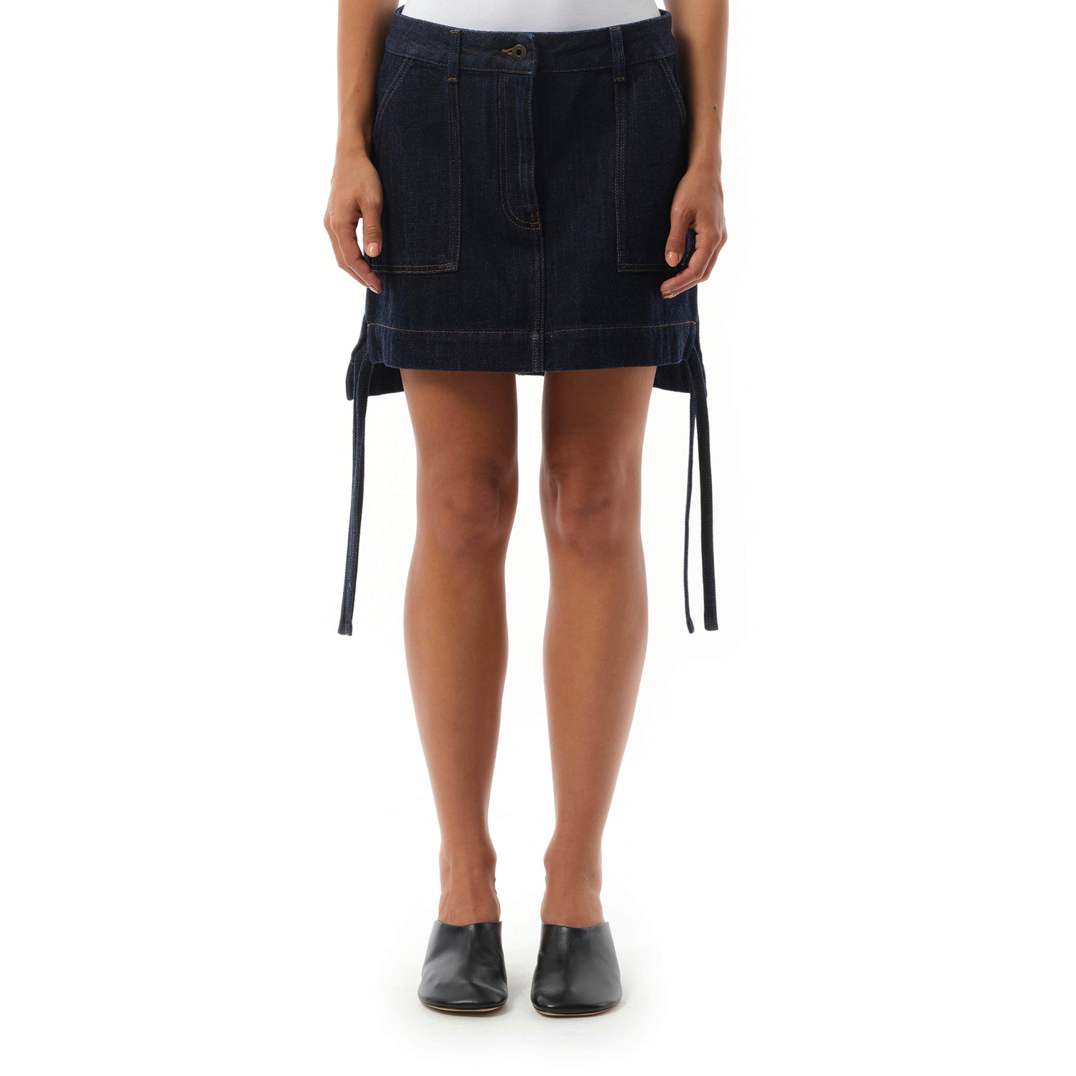 Workwear Skirt in Indigo Blue