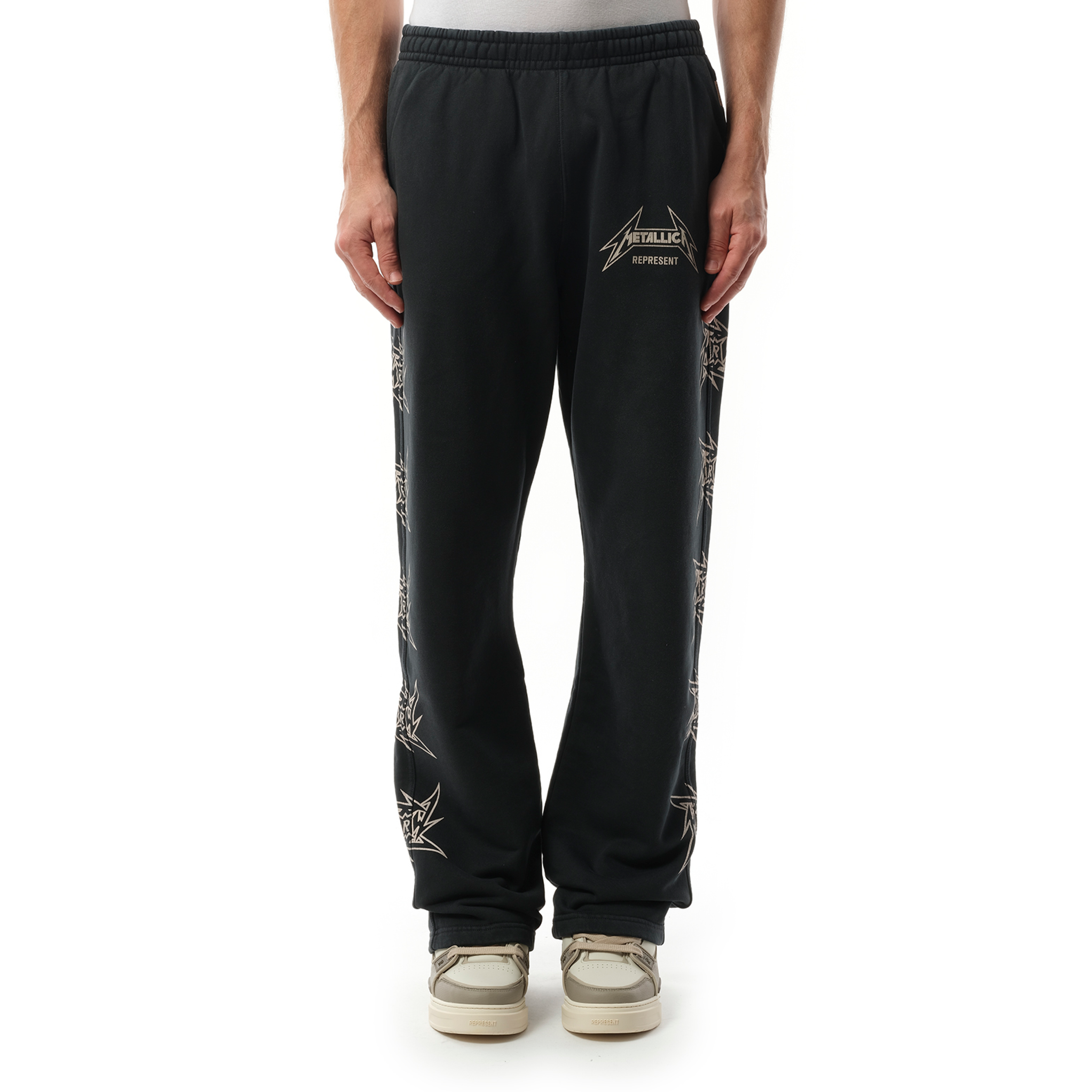 Metallica 40 Year Anniversary Sweatpants in Stained Black