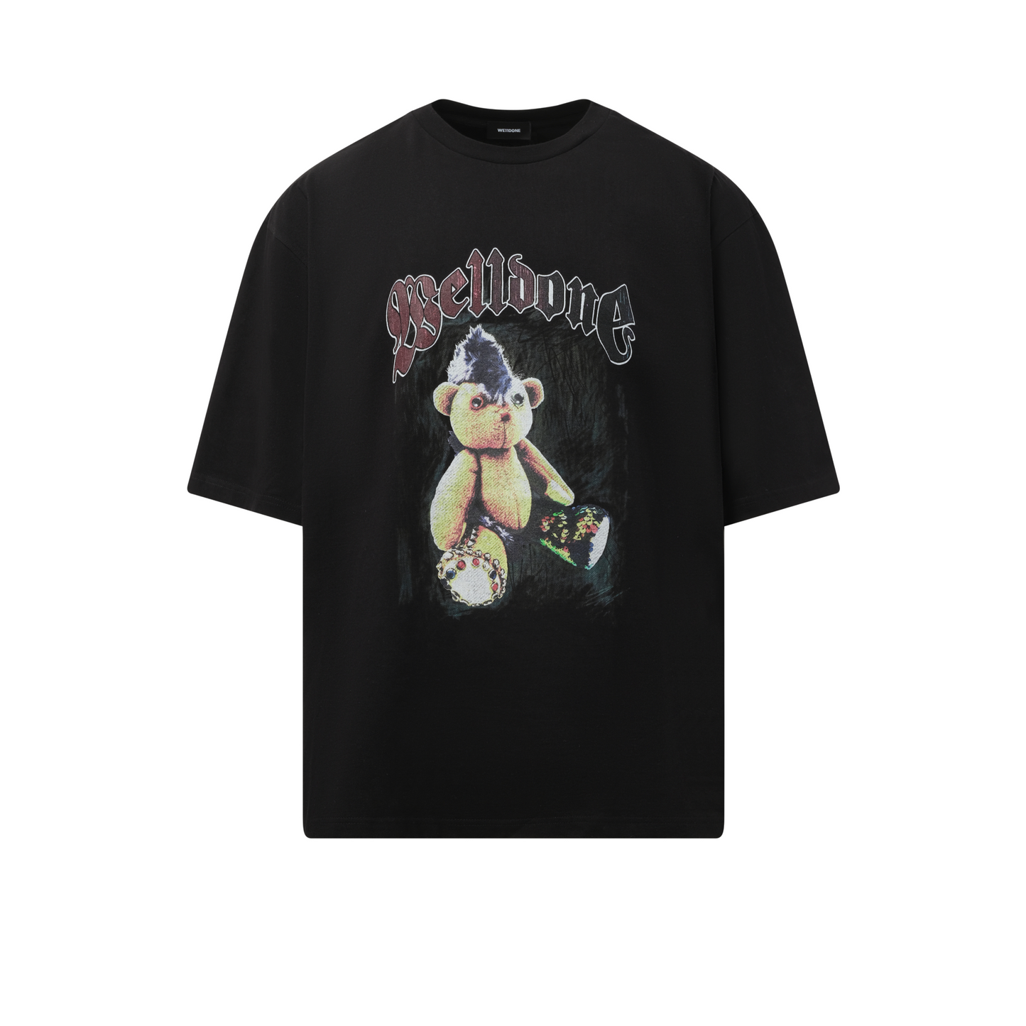 Punk Teddy T-Shirt in Black