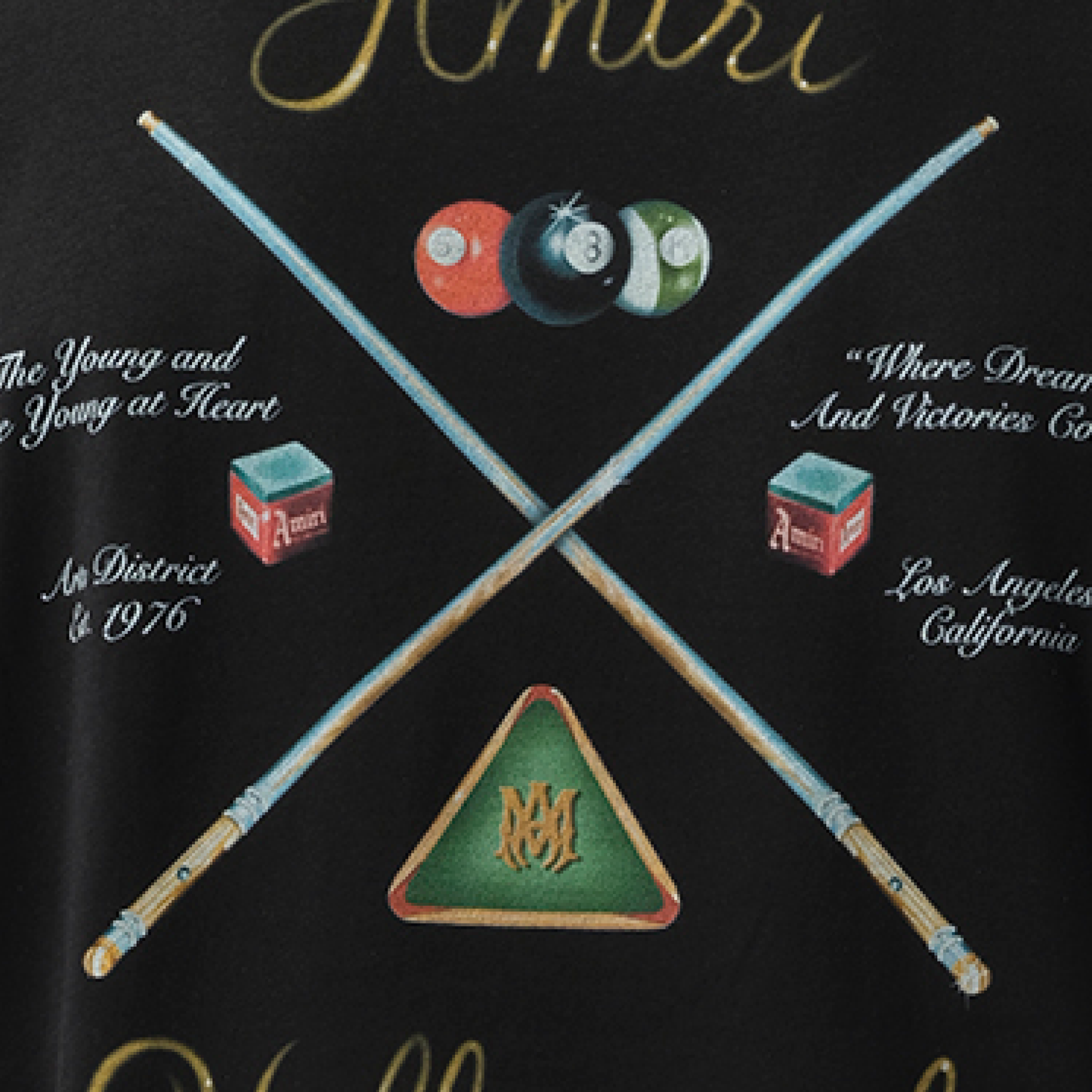 Amiri Pool Cue T-Shirt in Black