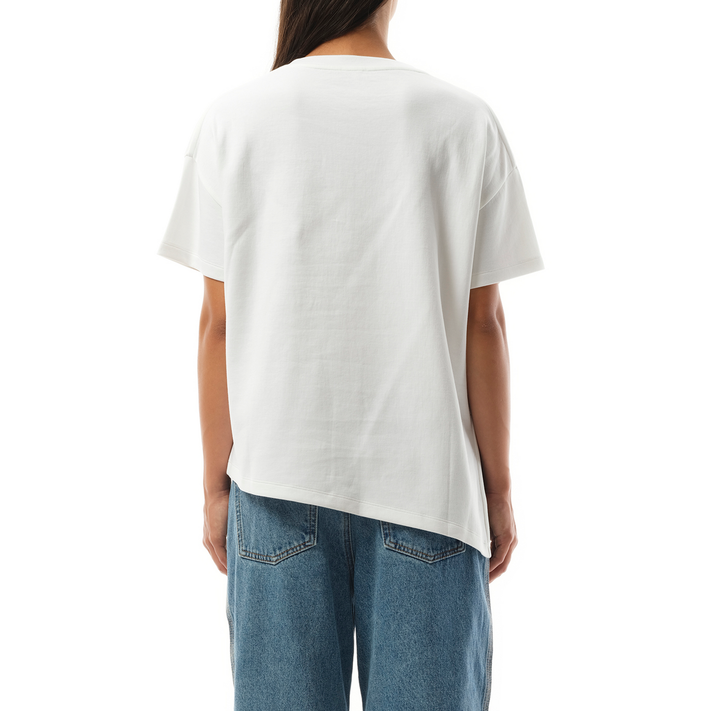 Asymmetric T-Shirt in White