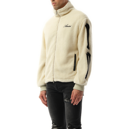 Bones Fleece Jacket in Alabaster