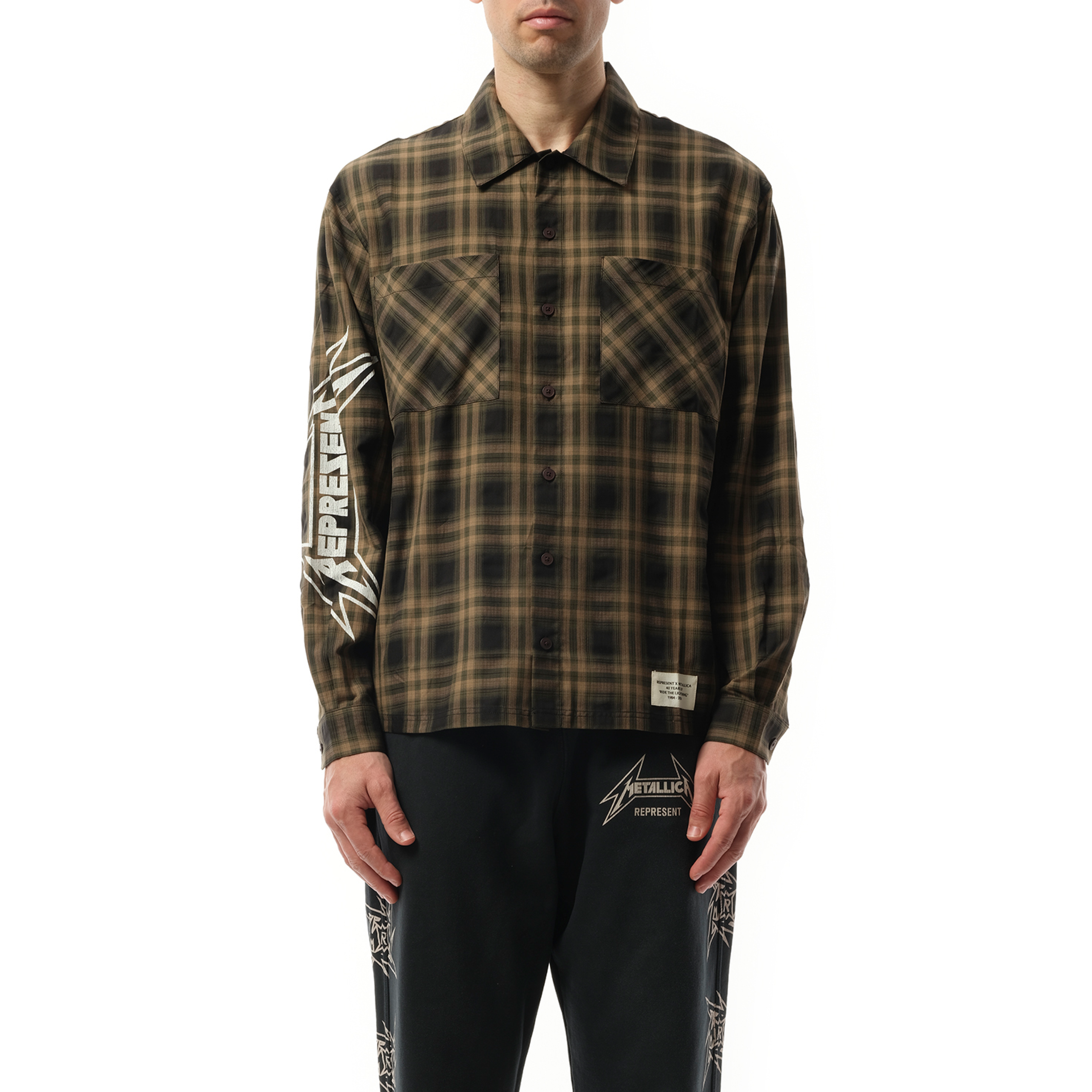 Metallica Check Shirt in Tobacco