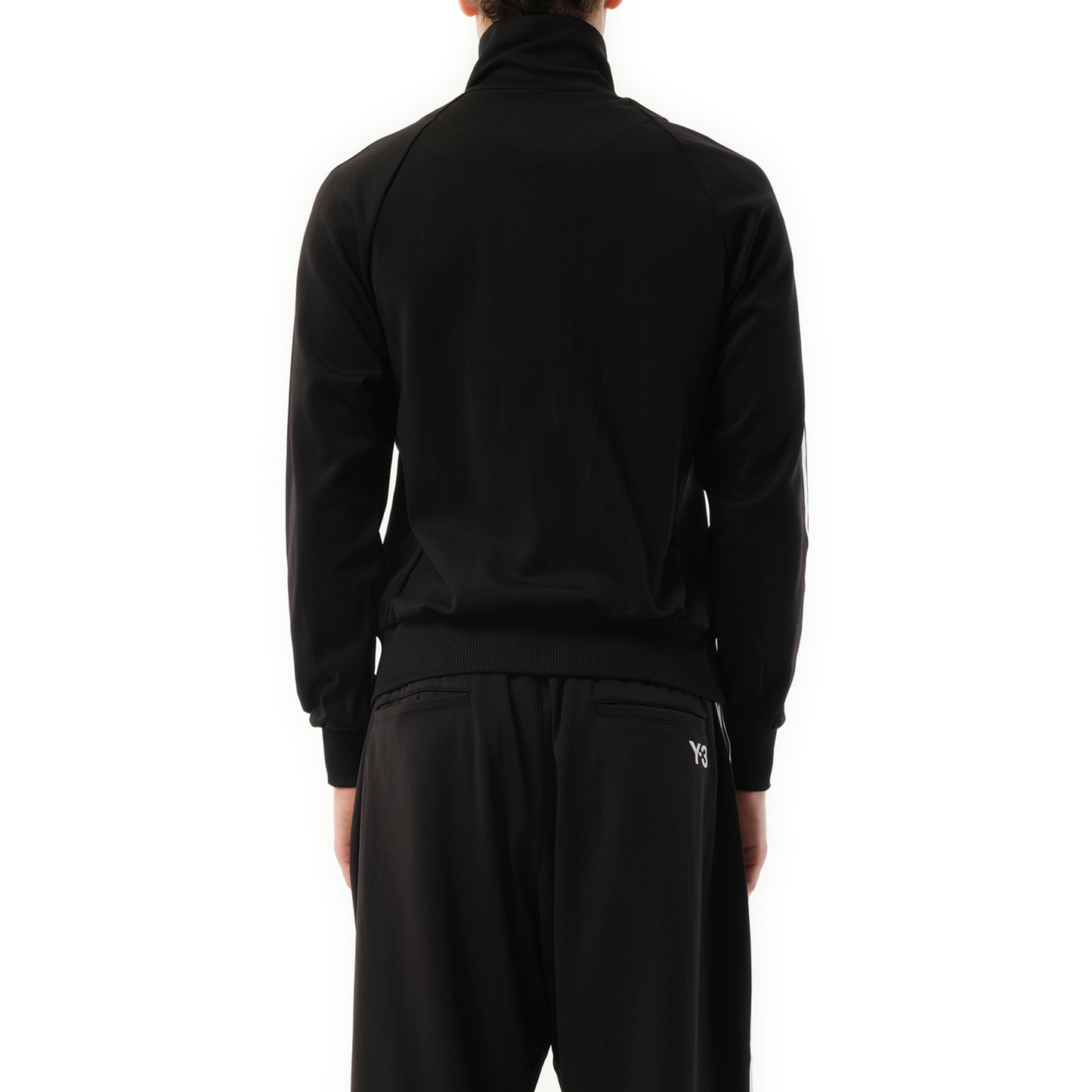 3 Stripe Track Top in Black