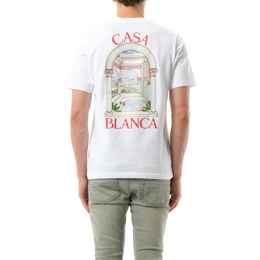 Le Passage Printed T-Shirt in White