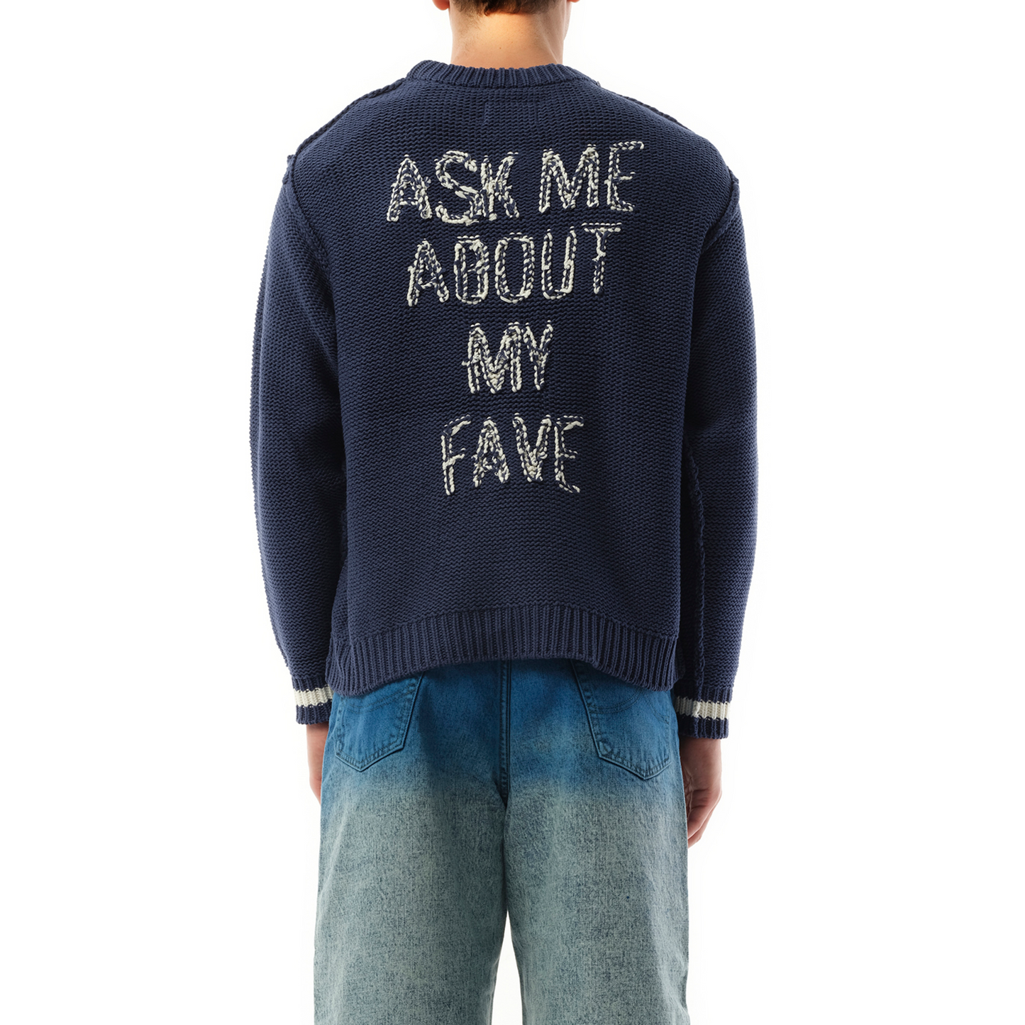 Acting Supporter Knitwear Sweater in Navy