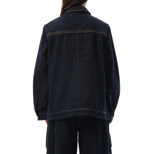 Workwear Jacket in Indigo Blue