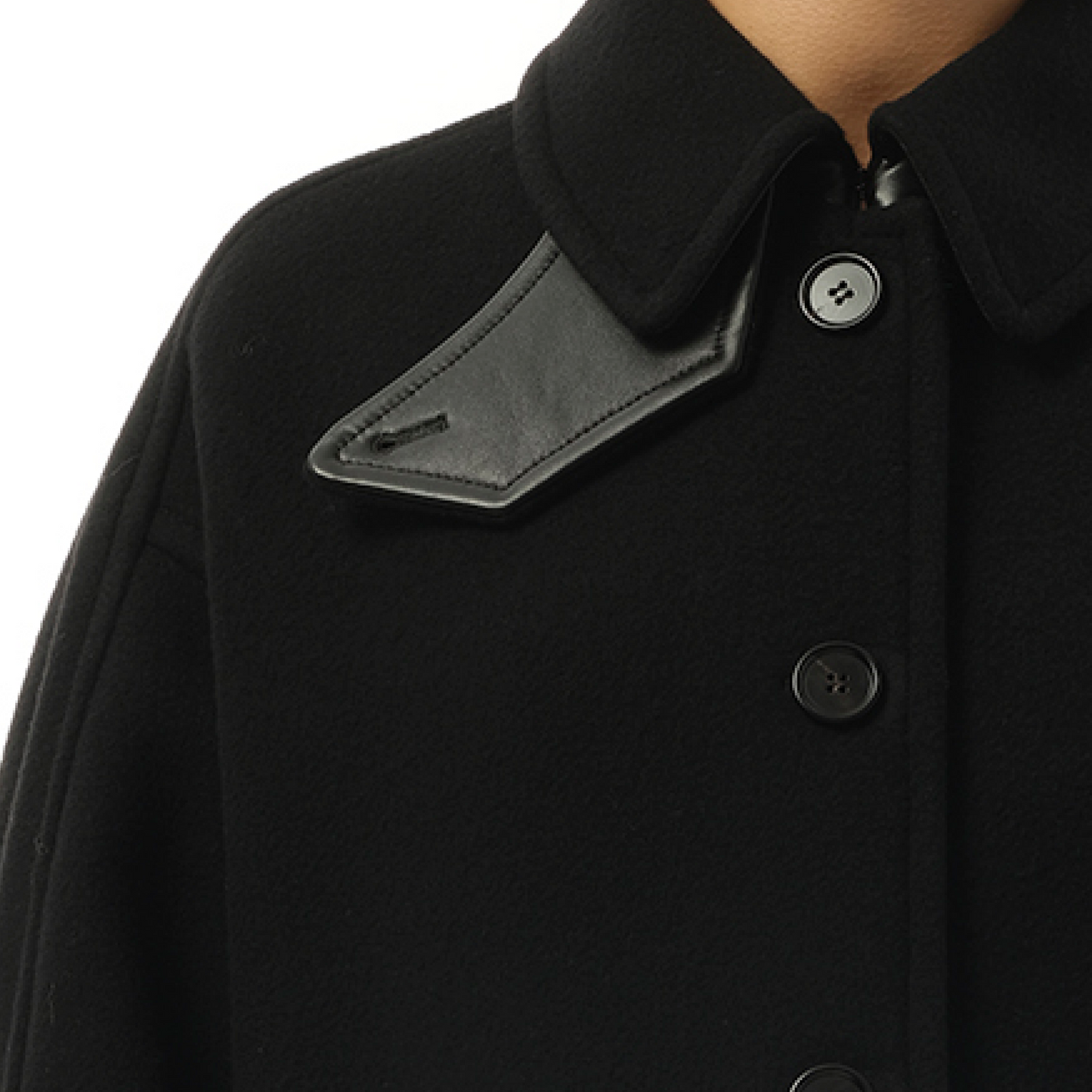 Iconic Wool Coat in Black