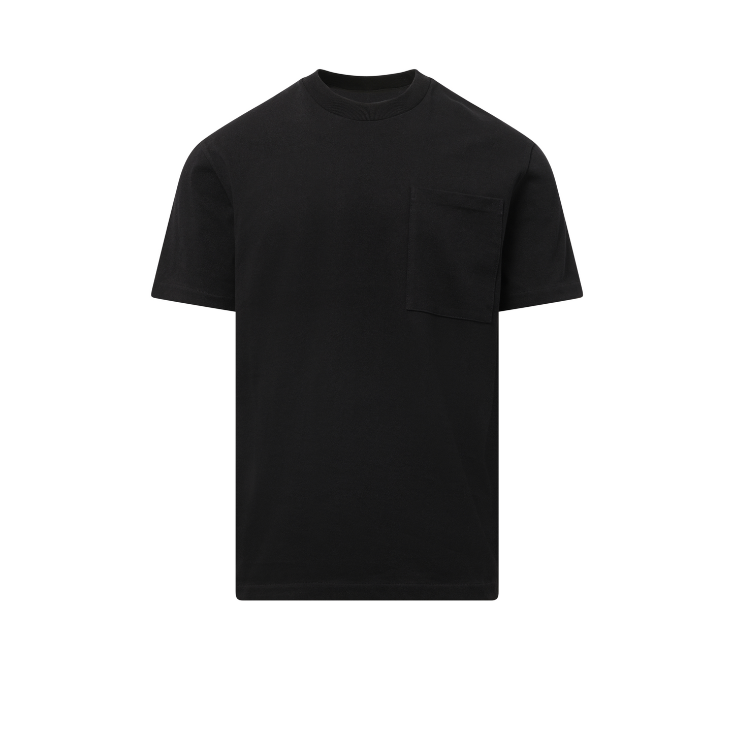 Logo Flag Pocket T-Shirt in Black