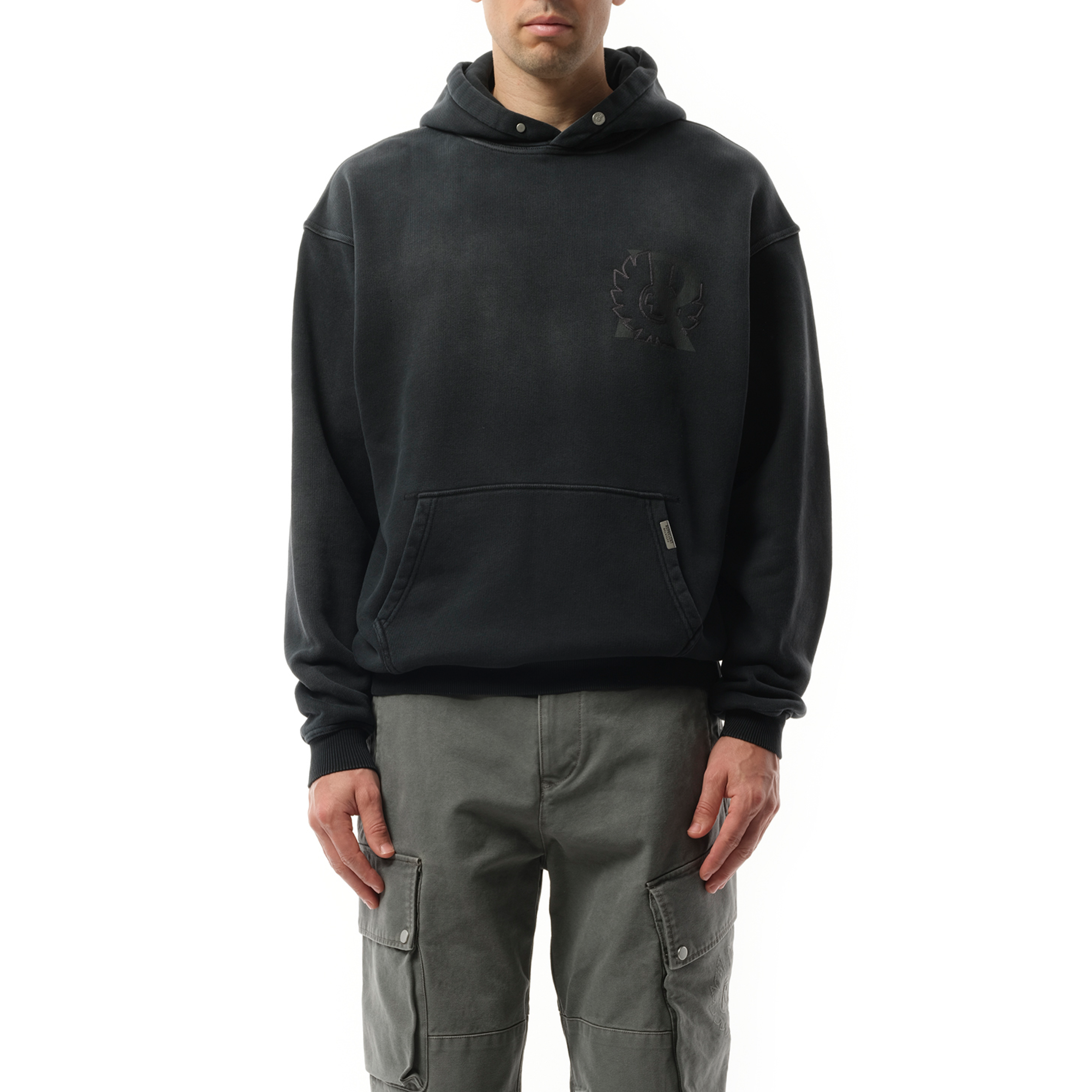 Represent X Belstaff Outline Phoenix Hoodie in Shadow