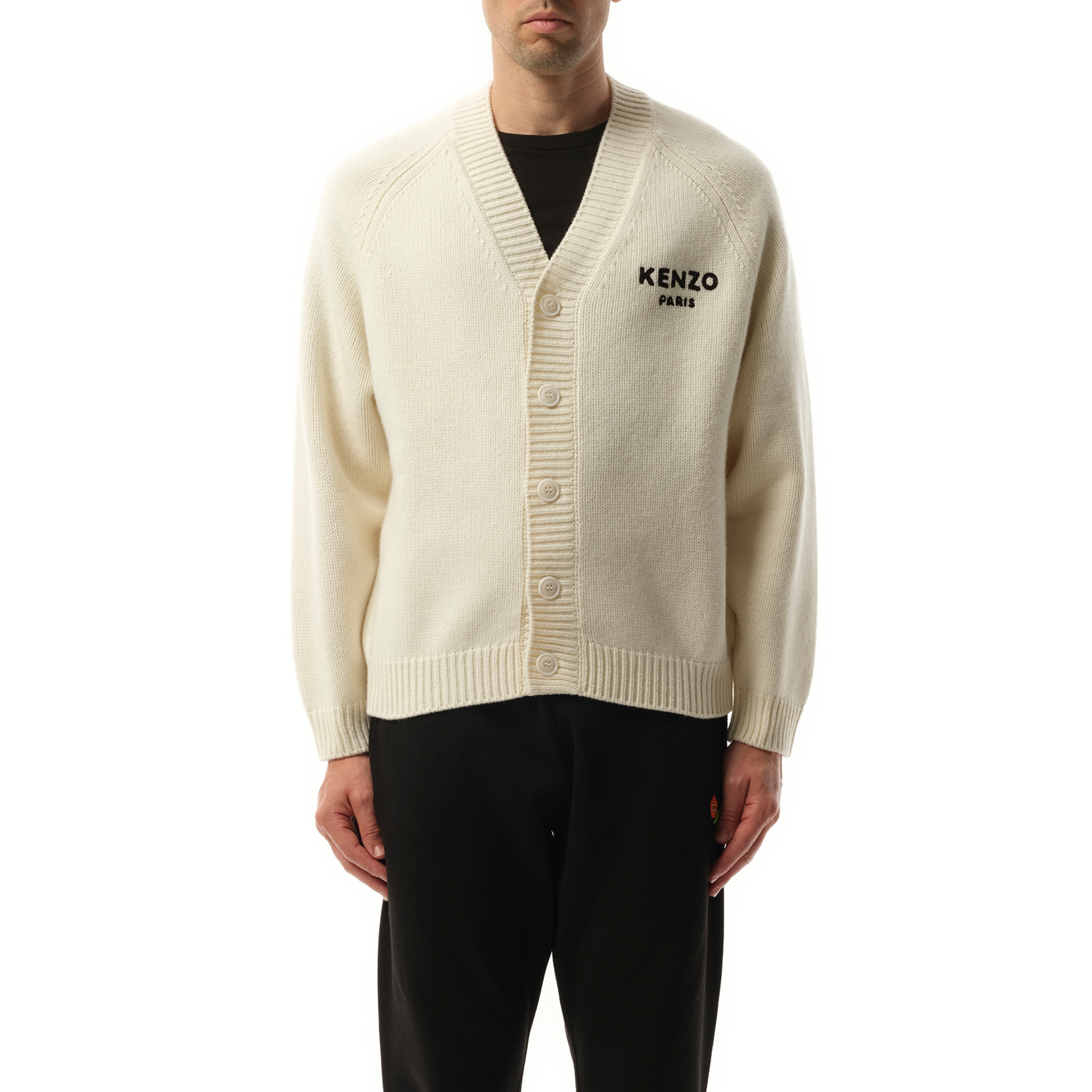 Kenzo Pop Cardigan in Off White