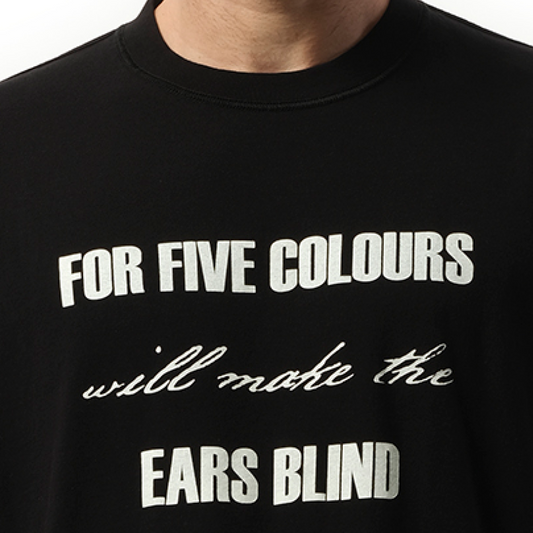 For Five Colours T-Shirt in Black