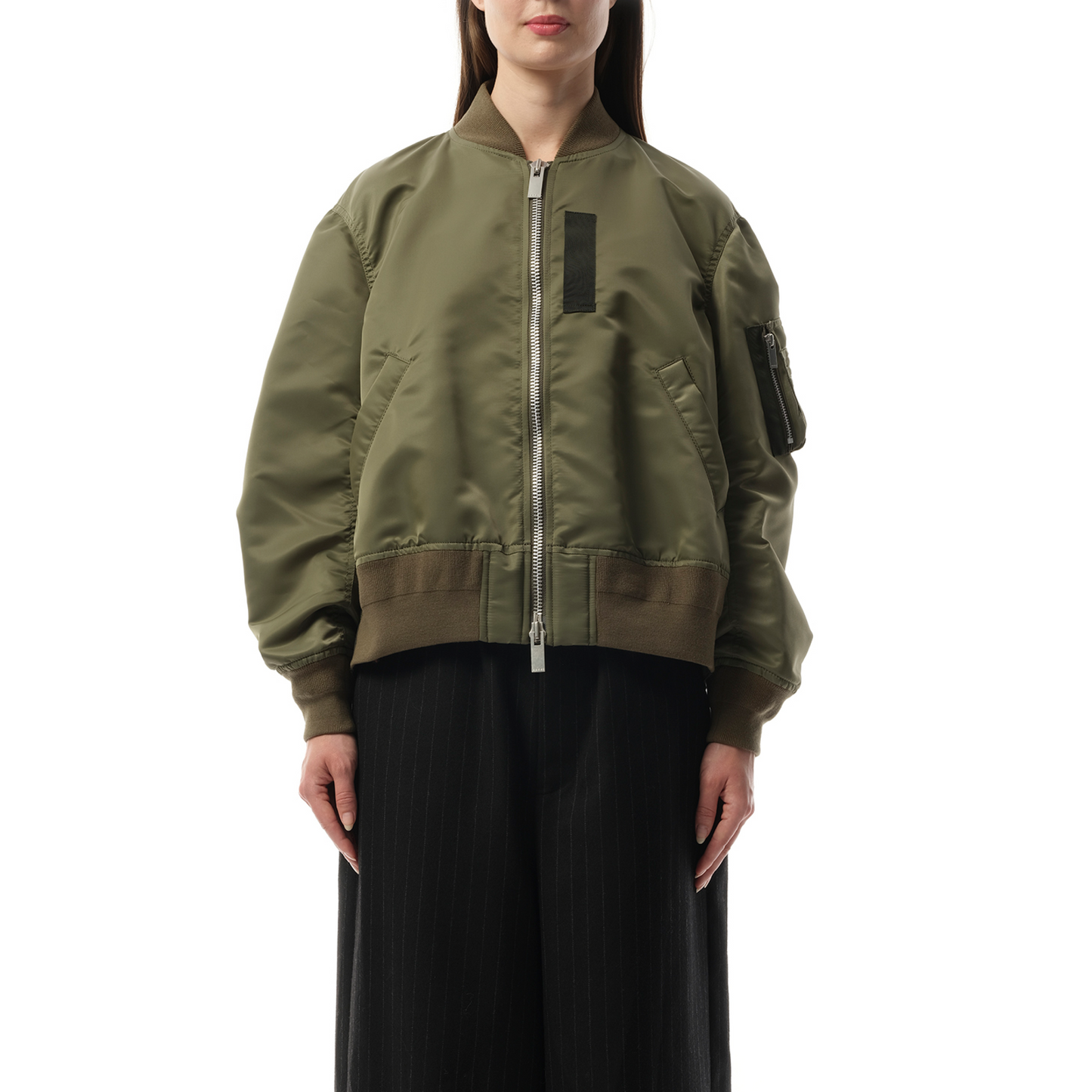 Nylon Twill Blouson in Khaki