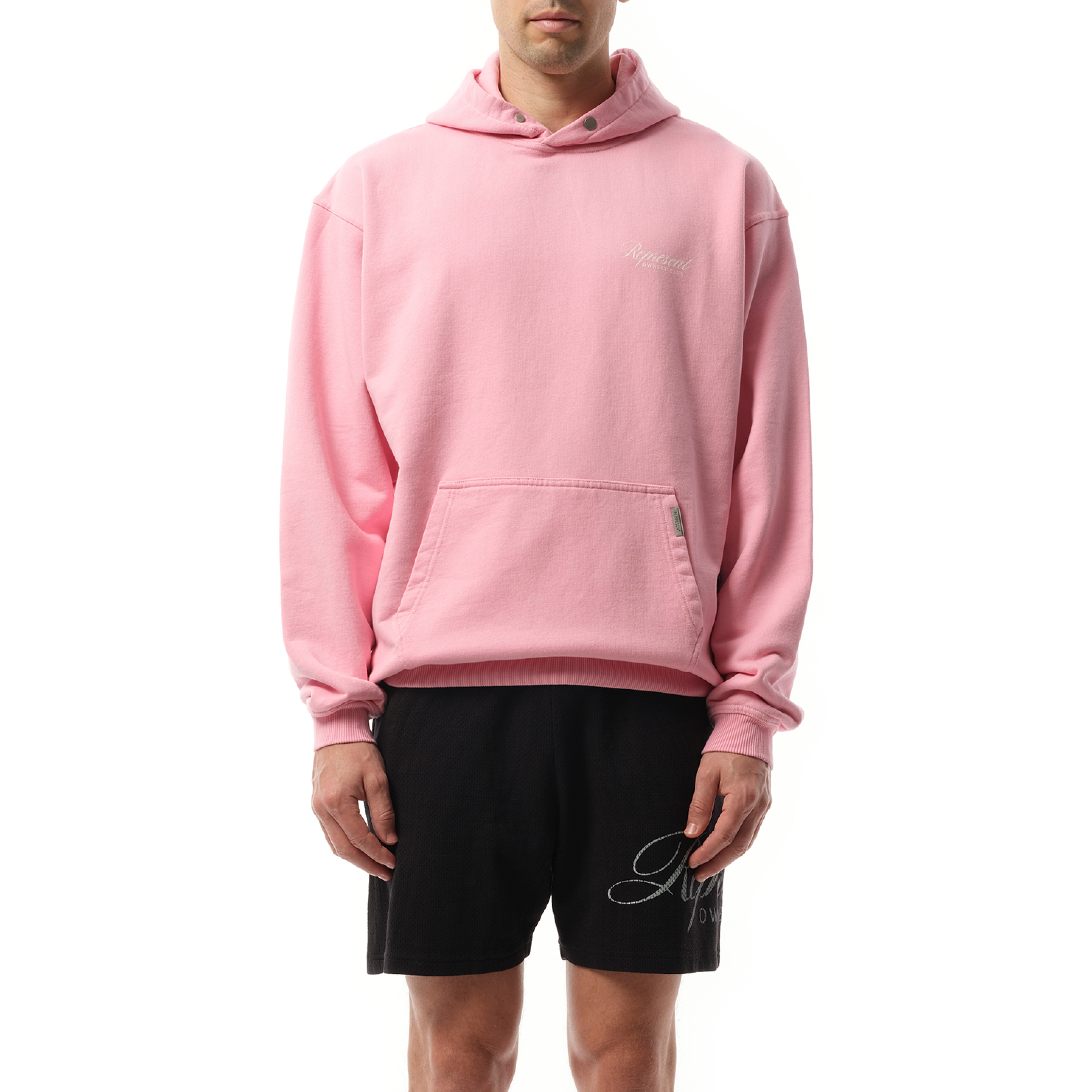 Represent Owners Club Script Hoodie in Pink