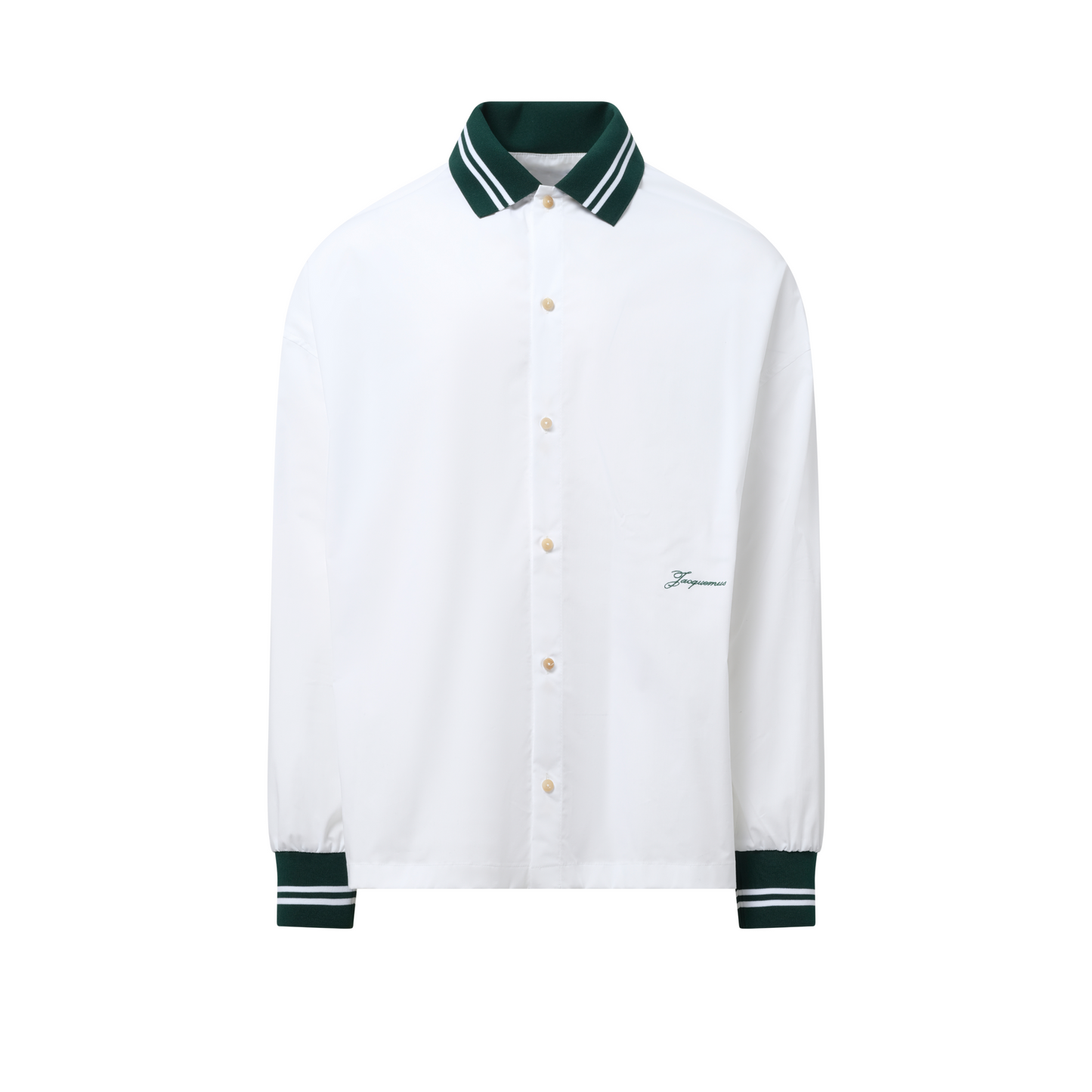 La Chemise Baseball Long Sleeve in White