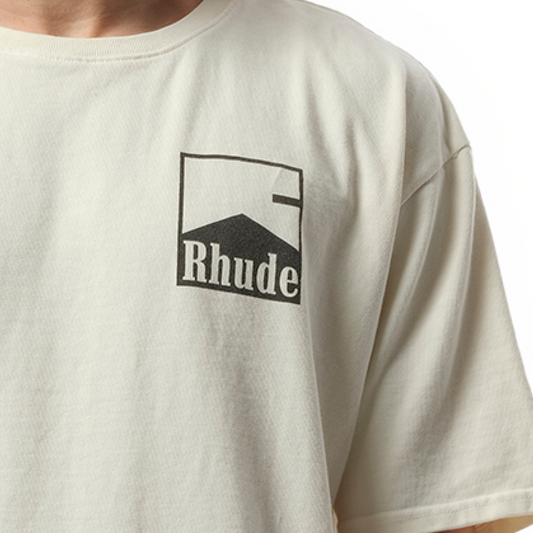 Rhude Chevron T-Shirt in Vintage White