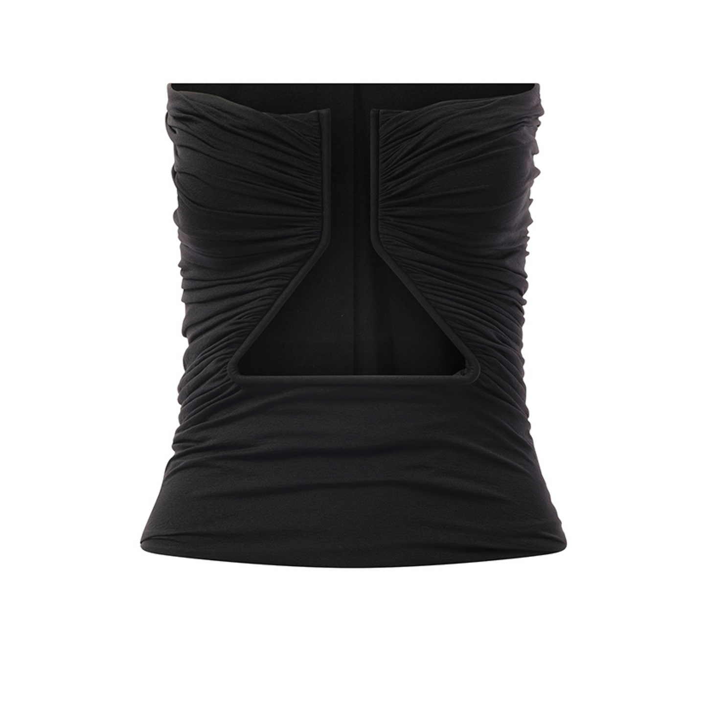 Jersey Prong Bustier in Black