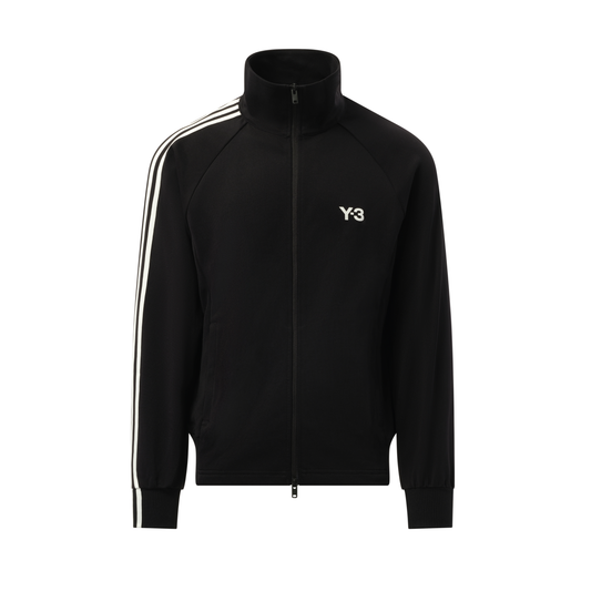 3 Stripe Track Top in Black