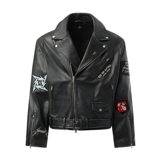 Metallica Leather Jacket in Black