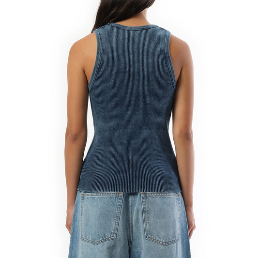 M-Anchor Sleeveless Top in Blue