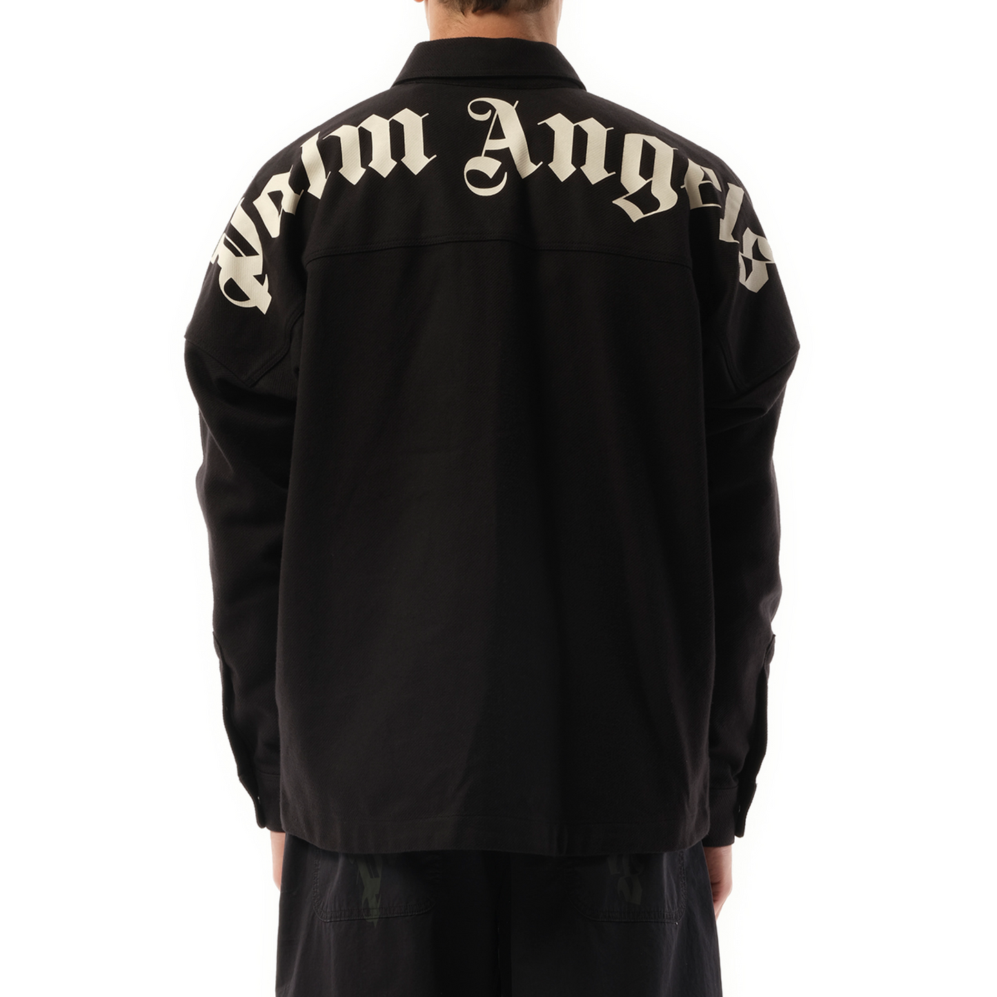 Classic Logo Overshirt in Black/Off White