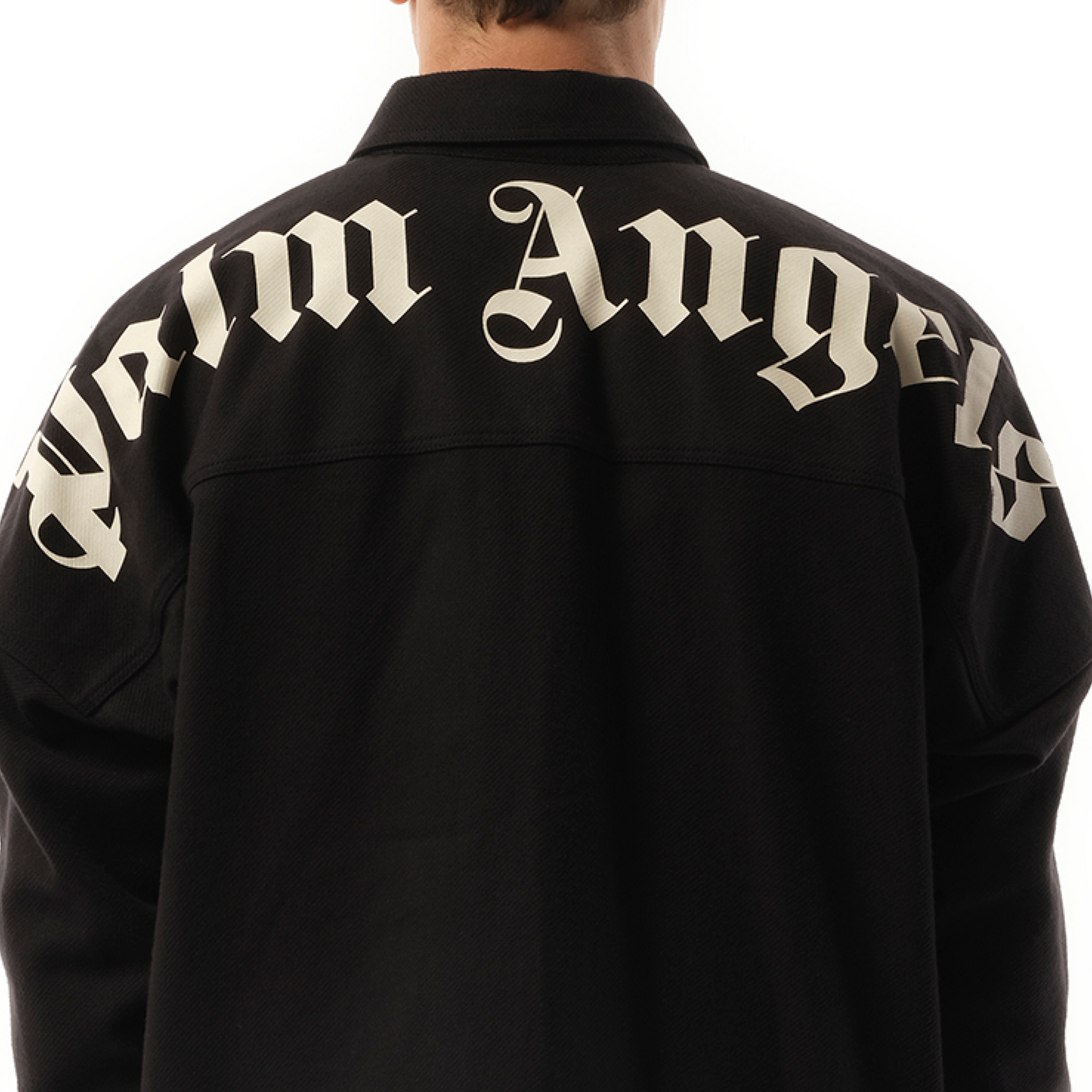 Classic Logo Overshirt in Black/Off White