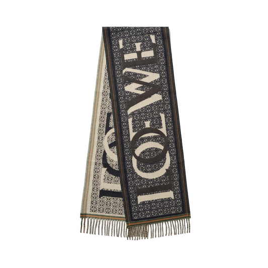 Loewe Love Scarf in Navy Blue