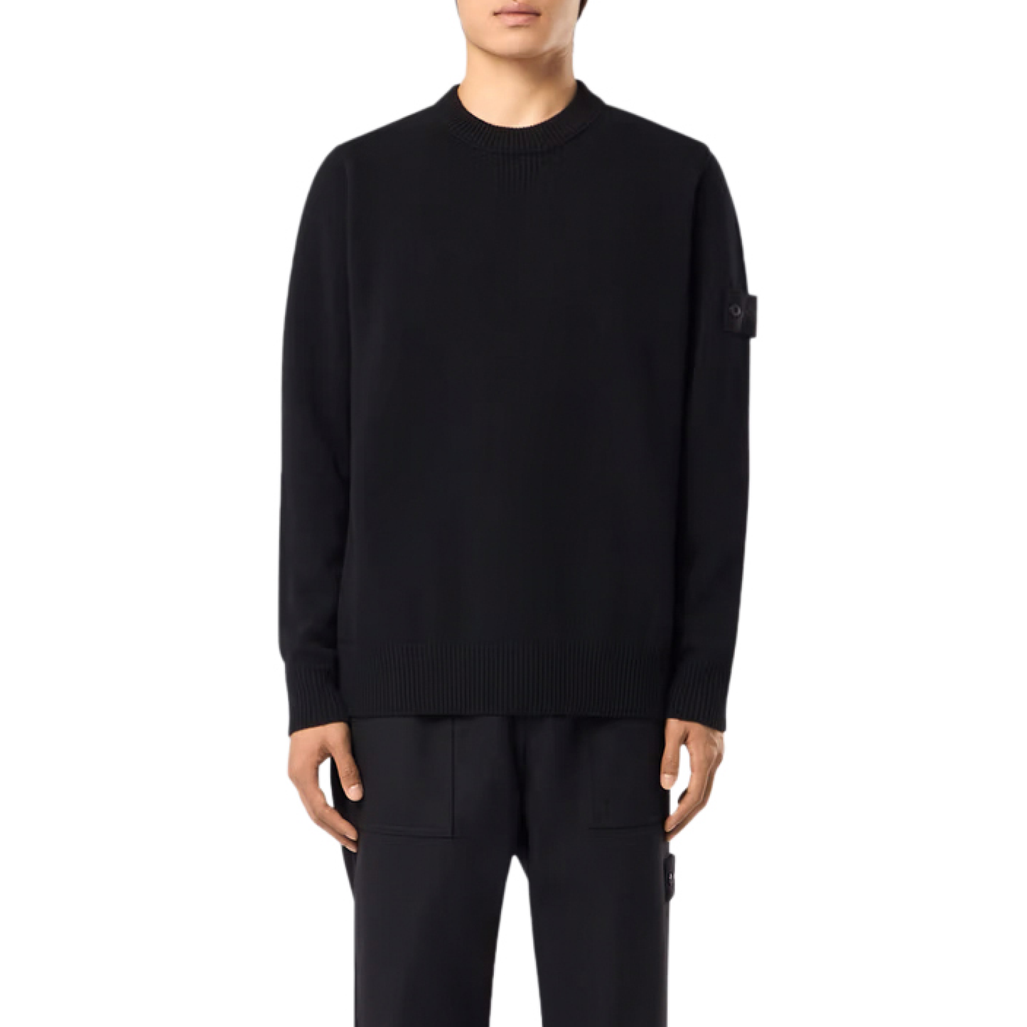 Ghost Wool Knit Sweater in Black