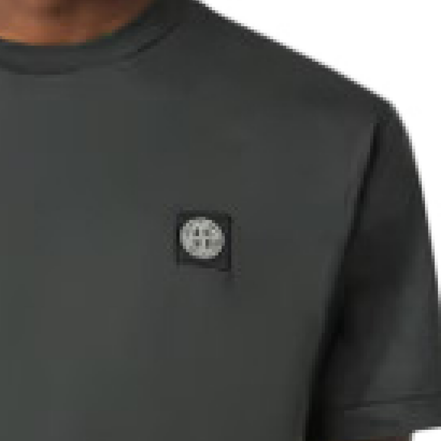 Stone Island Logo Patch T-Shirt in Lead Grey