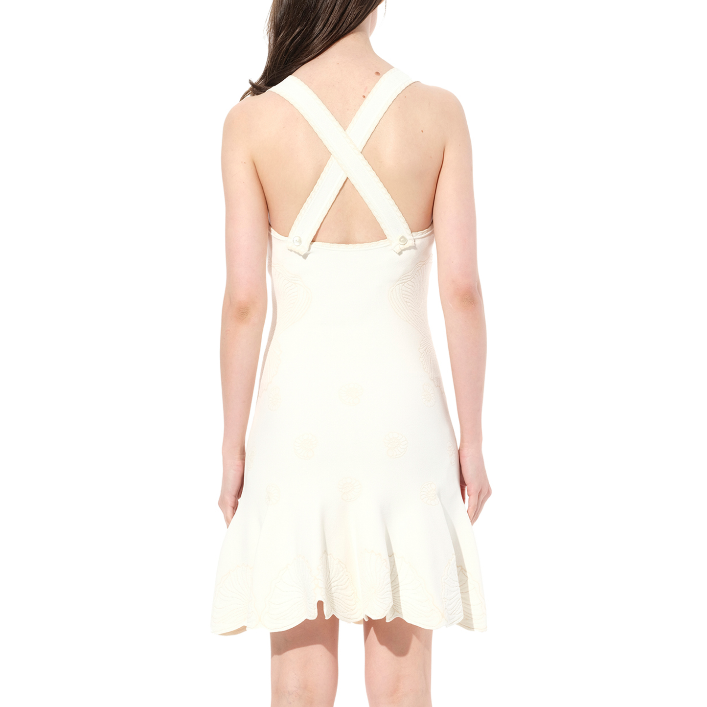 Sleeveless Mini Dress in Ivory