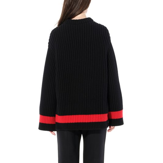 Chunky Rib Knitwear in Black