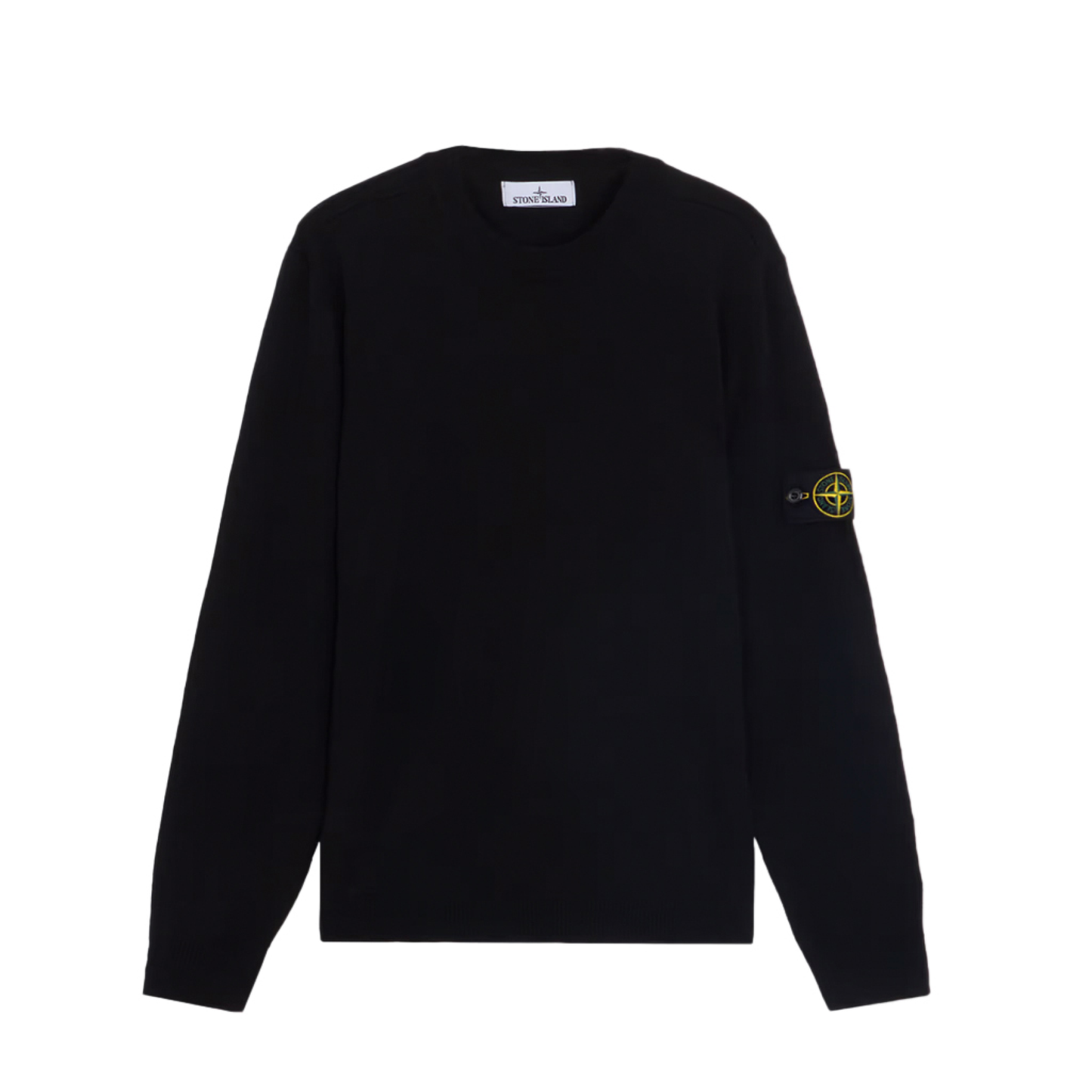 Light Wool Knit Sweater in Black