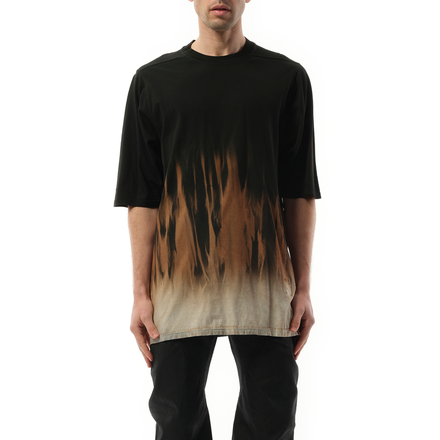 Jumbo SS T-Shirt in Black/Terra