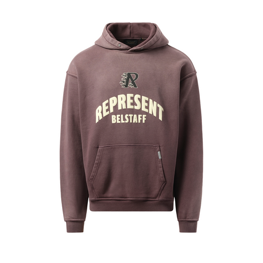 Represent X Belstaff Flame Pheonix Hoodie in Plum