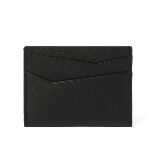 Puzzle Edge Plain Cardholder in Black