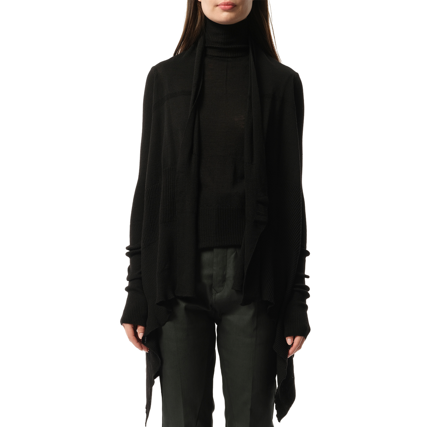 Medium Wrap Cardigan in Black