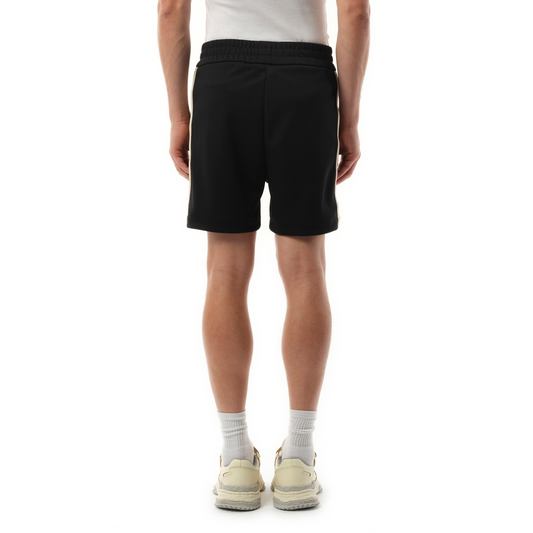 Logo Track Shorts in Black/Off White