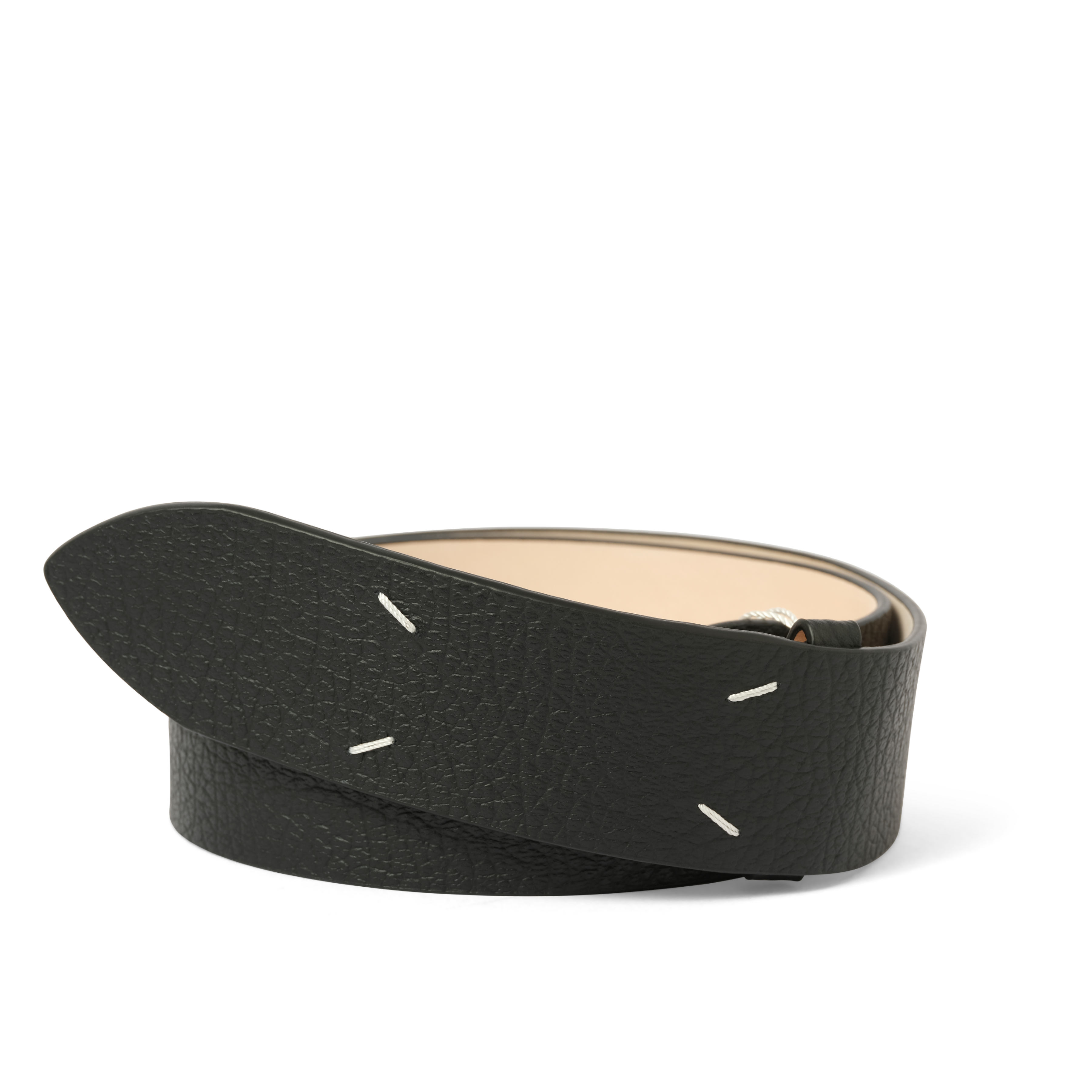 Four Stiches Belt 45 in Black