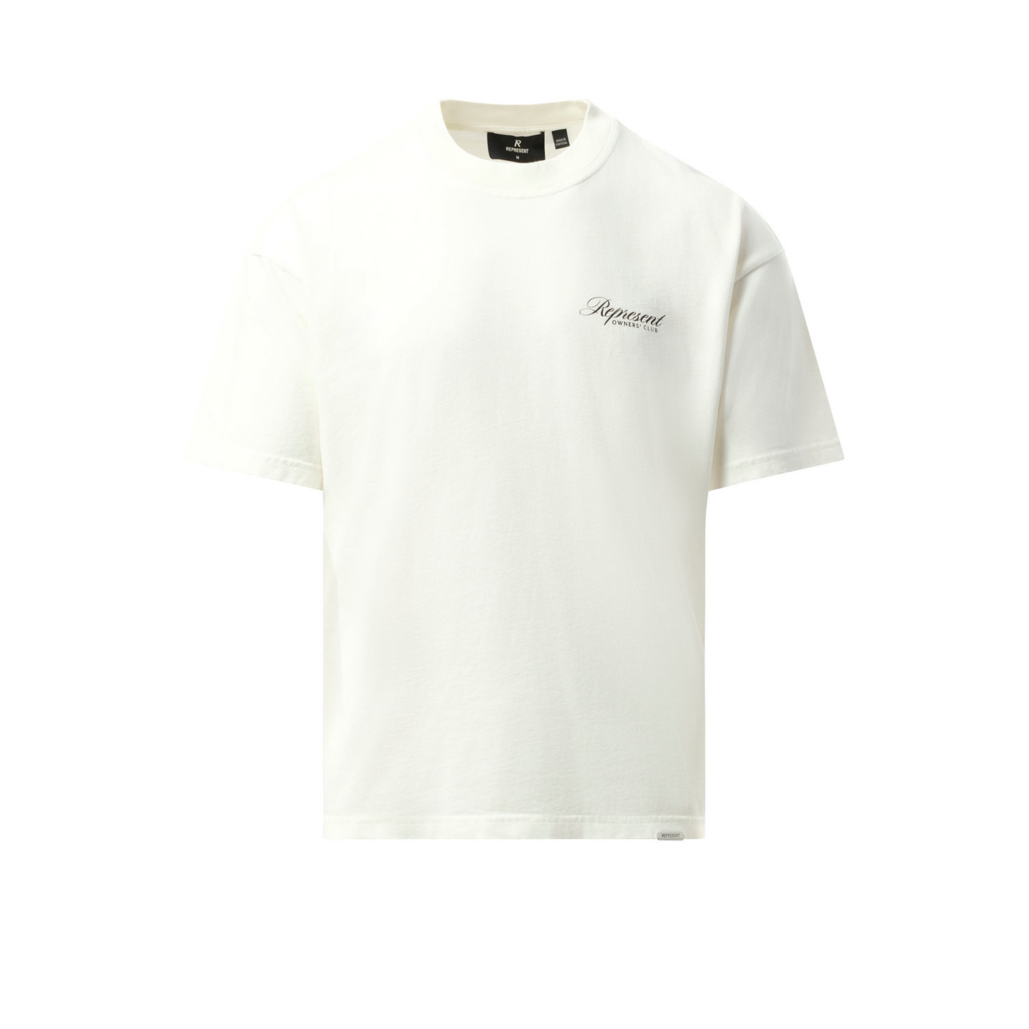 Represent Owners Club Script T-Shirt in Flat White