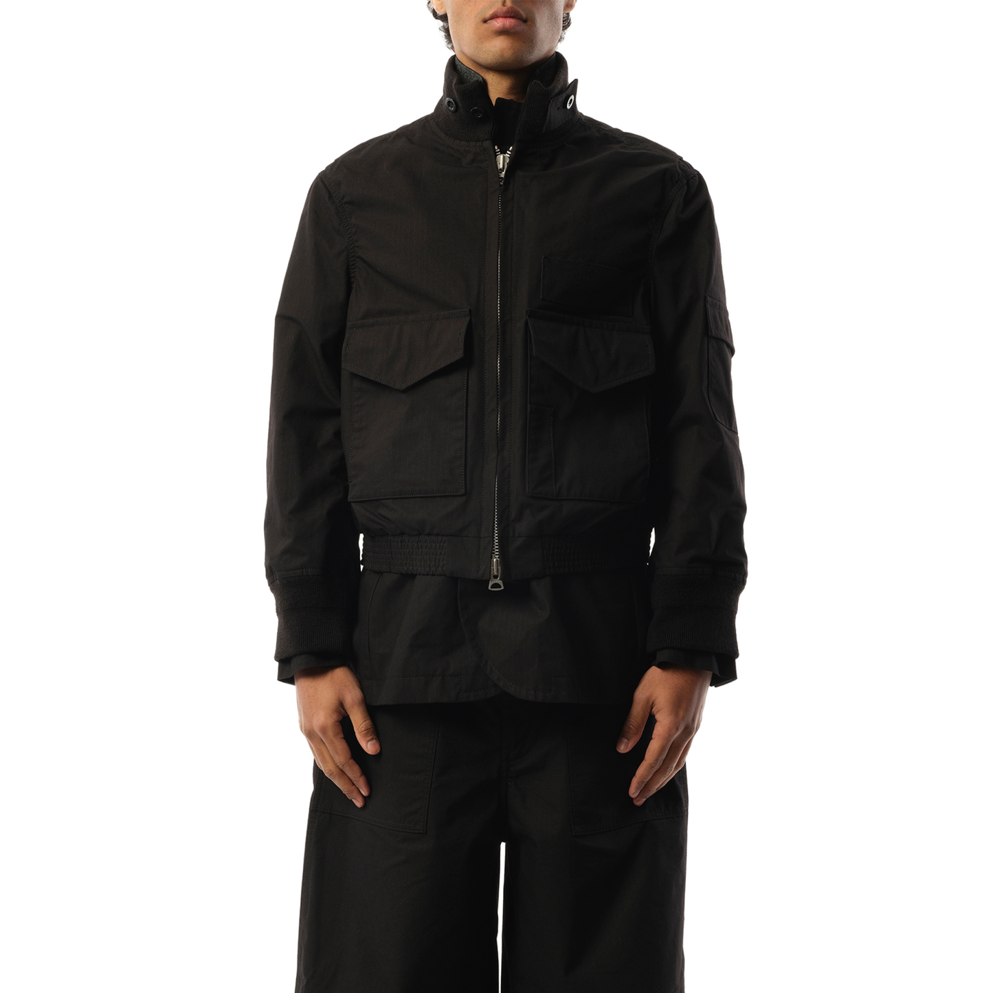 Rip Stop Jacket in Black