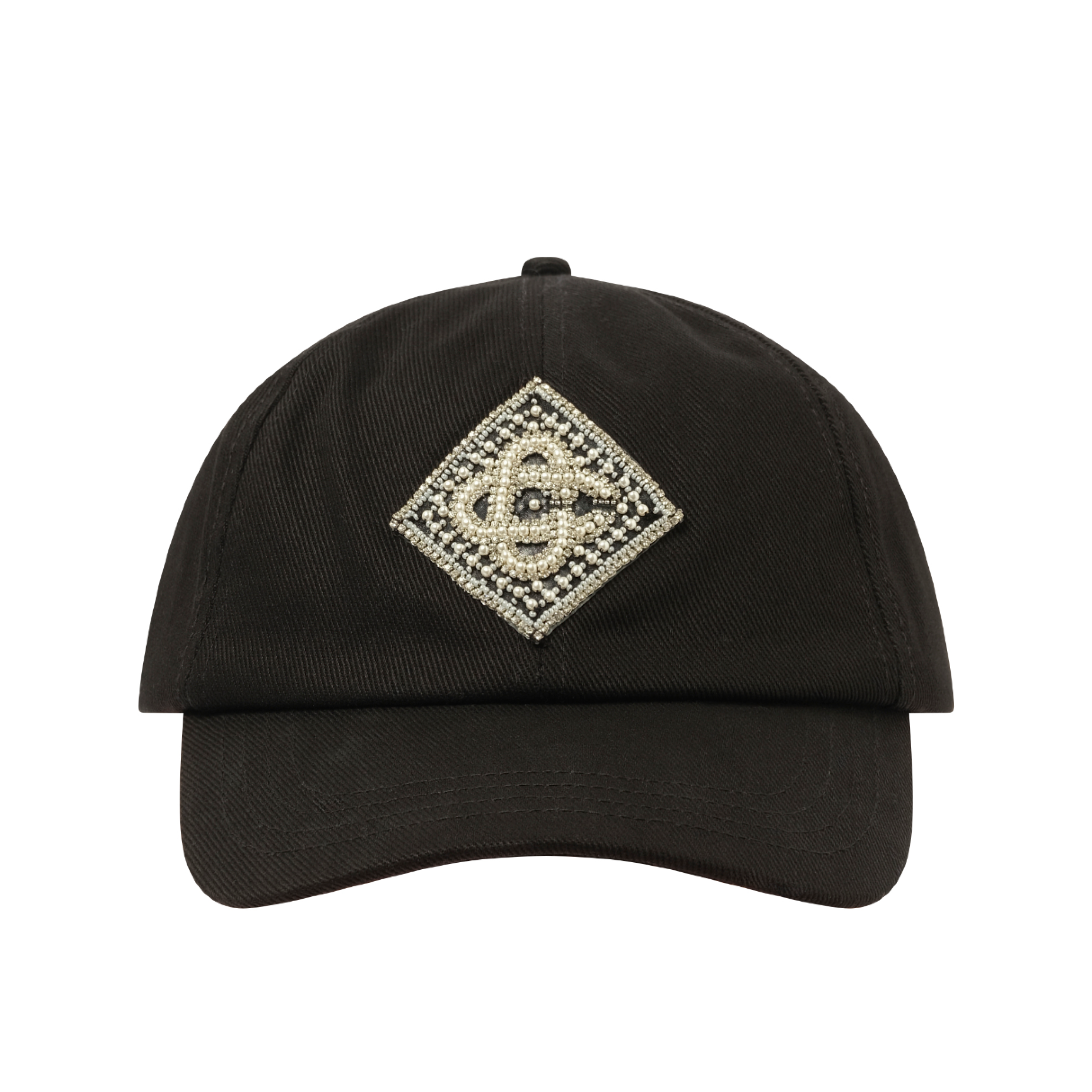 Pearl Diamond CC Patch Cap in Black