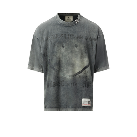 Bleached T-Shirt in Black