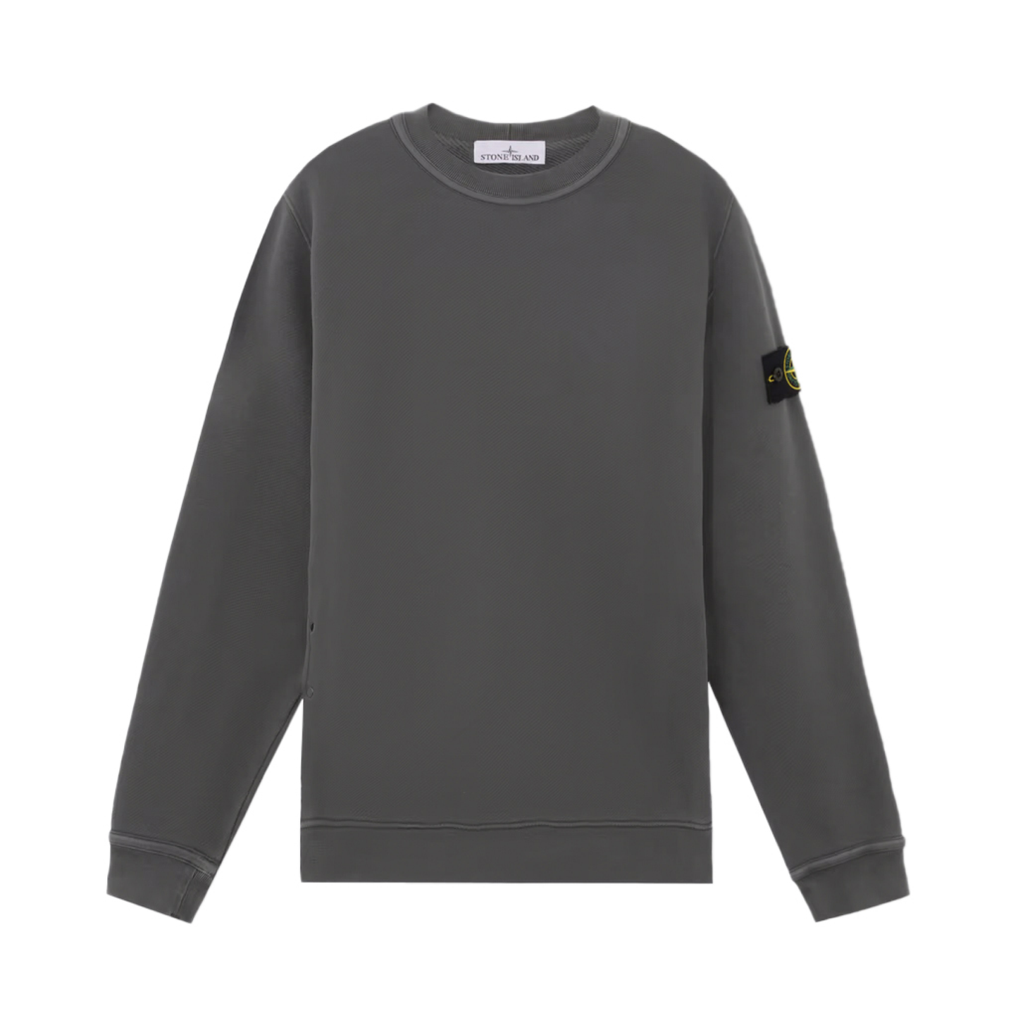 Diagonal Fleece Sweatshirt in Lead Grey