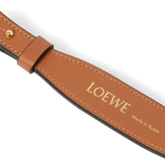 Branded Short Strap in Tan