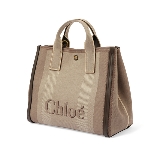 Chloe Carry Medium Tote Bag in Kohl Brown